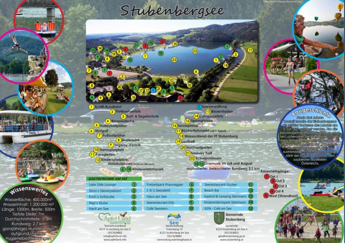 Zwei Schlafzimmer Ferienapartment Anna Am Stubenbergsee Inklusive Vier E-Bikes Екстериор снимка